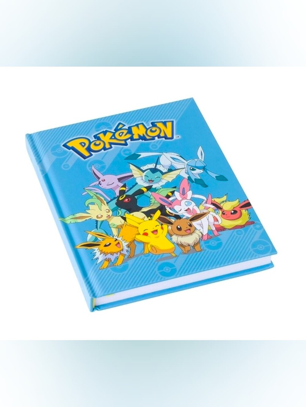 Pokemon Eeveelutions & Pikachu Hard Cover Notebook Silver Buffalo